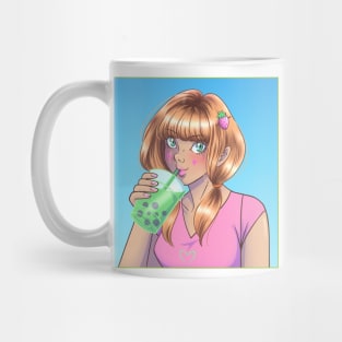 Berry Matcha Girl Mug